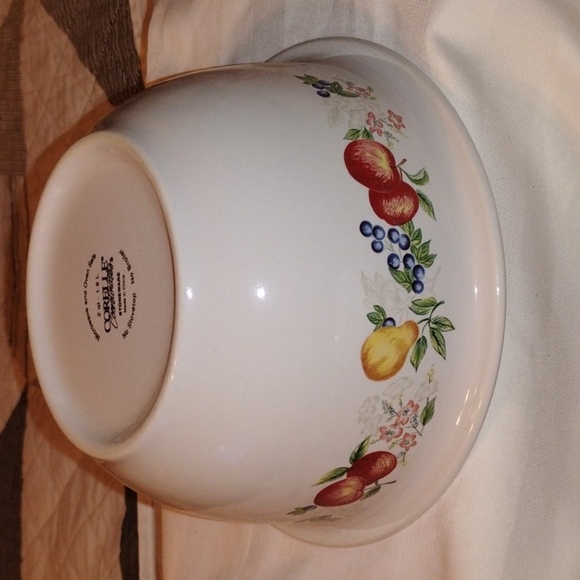 Corelle Chutney Fruit Pattern, Set of 2 Heavy Nesting Mixing Bowls 2 & 3 quart - Picture 5 of 7